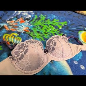 Adore Me Purple Floral Lace Bra Size 30D